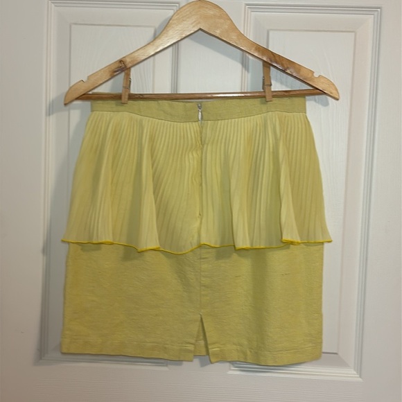 Vintage Yellow Miniskirt, Large - Picture 3 of 6